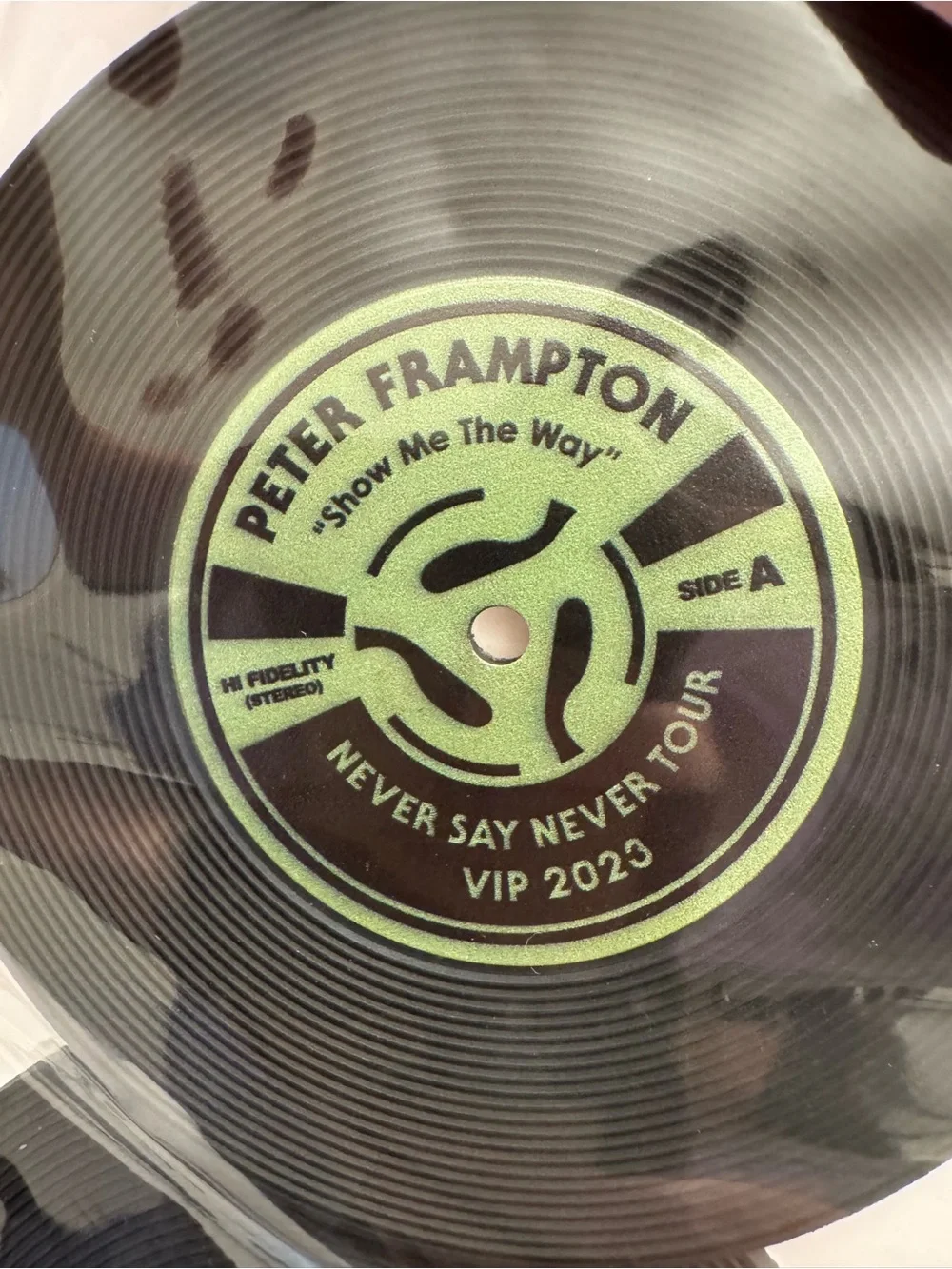 New Peter Frampton VIP Swag 8 pc Record Coaster set